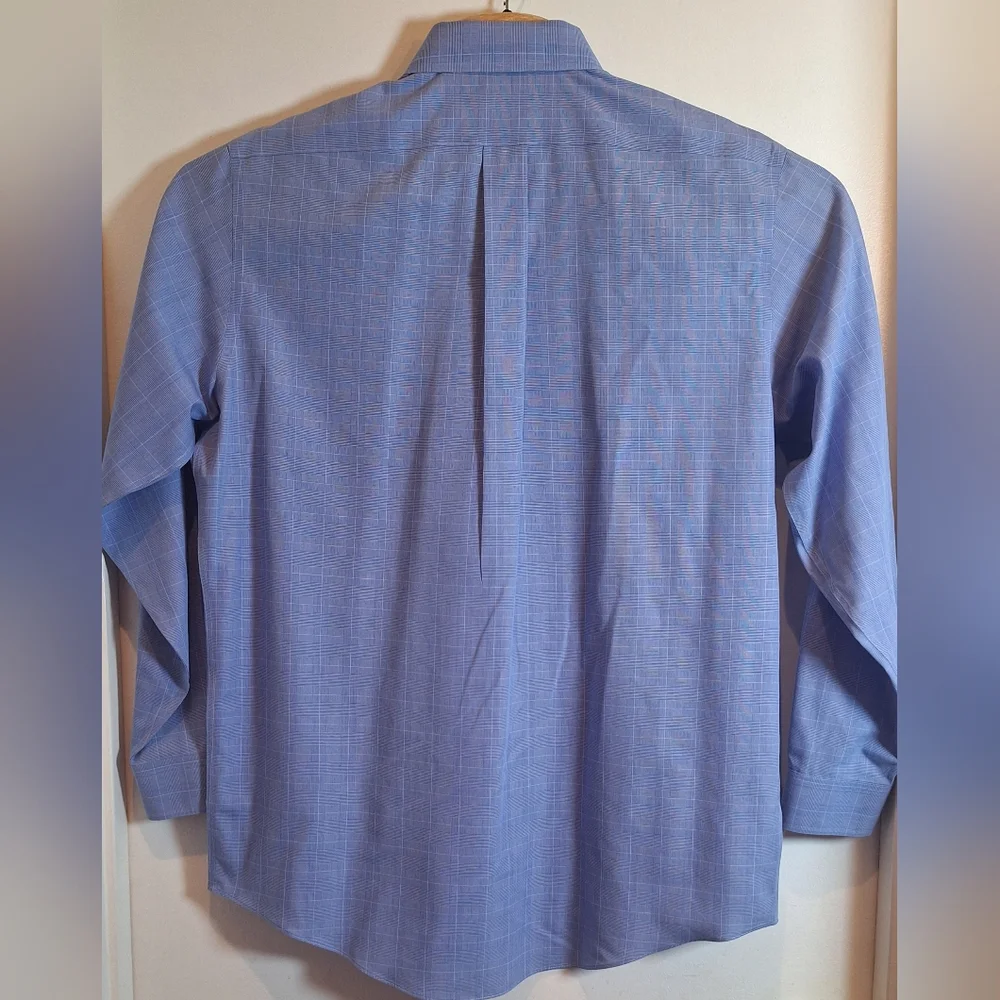 Brooks Brothers 16-4/5‎  Regular Fit Striped  Men's Blue Button Up Cotton Shirt